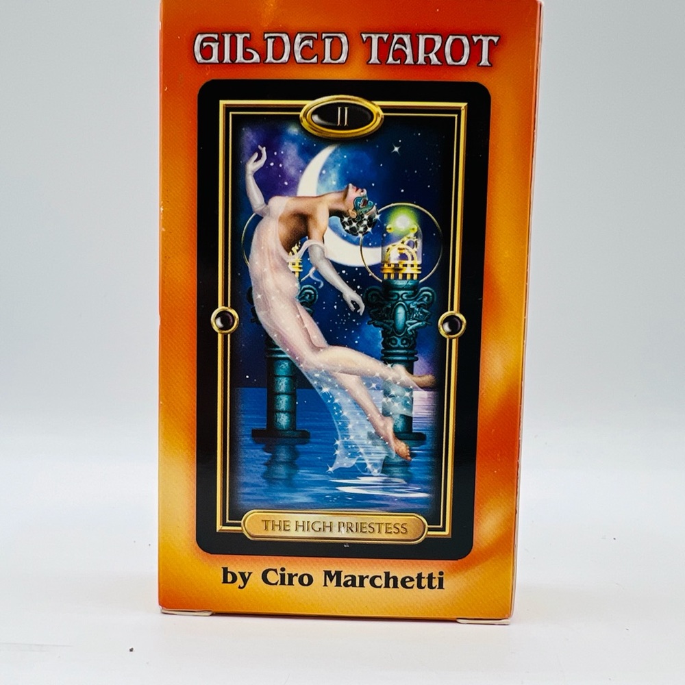 Gilded Tarot cards by Ciro Marchetti  2004.  Complete 78 card set